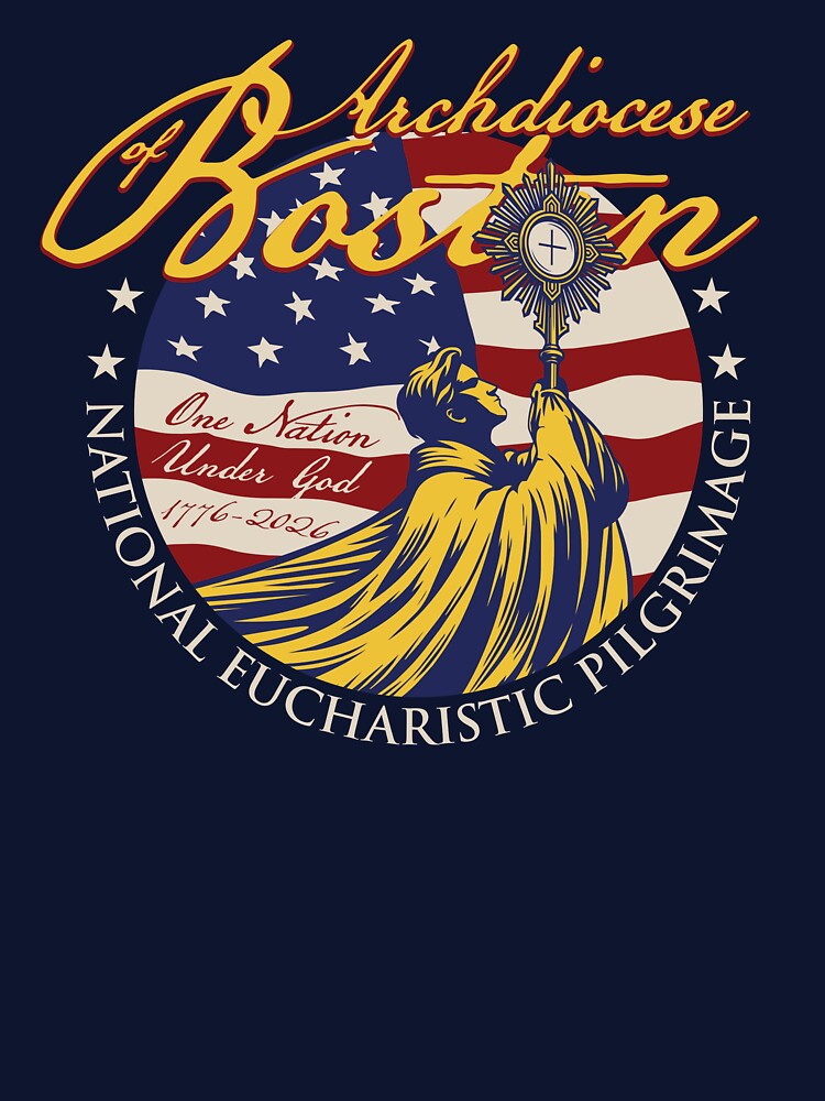 National Eucharistic Pilgrimage - Archdiocese of Boston - Front Only by Evangelize Boston Unisex , , , Long Sleeve Tee