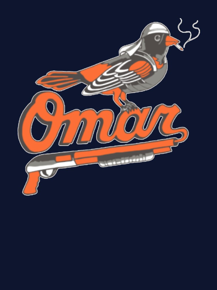 Omar The Wire Baltimore Oriole by Dario Andres Pedrozo Unisex , , , Long Sleeve Tee