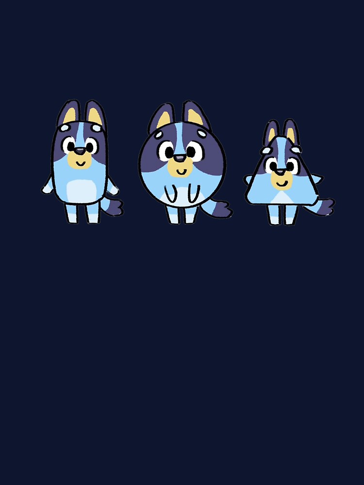 Bluey Cartoon Fanart by Twelvecloth Unisex , , , Long Sleeve Tee