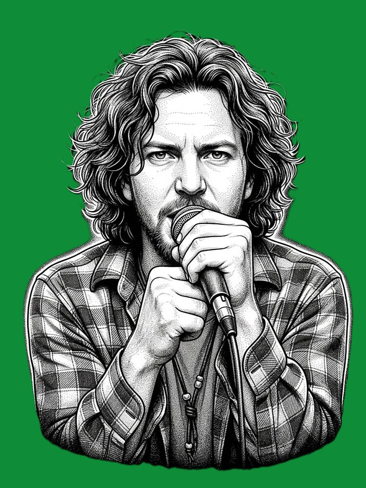 The Voice of Seattle: 90s Grunge Legend Portrait by Fallen Ink