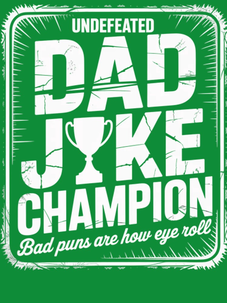 Funny Dad Joke Champion by SaryaSmyth19 Unisex , , , Long Sleeve Tee