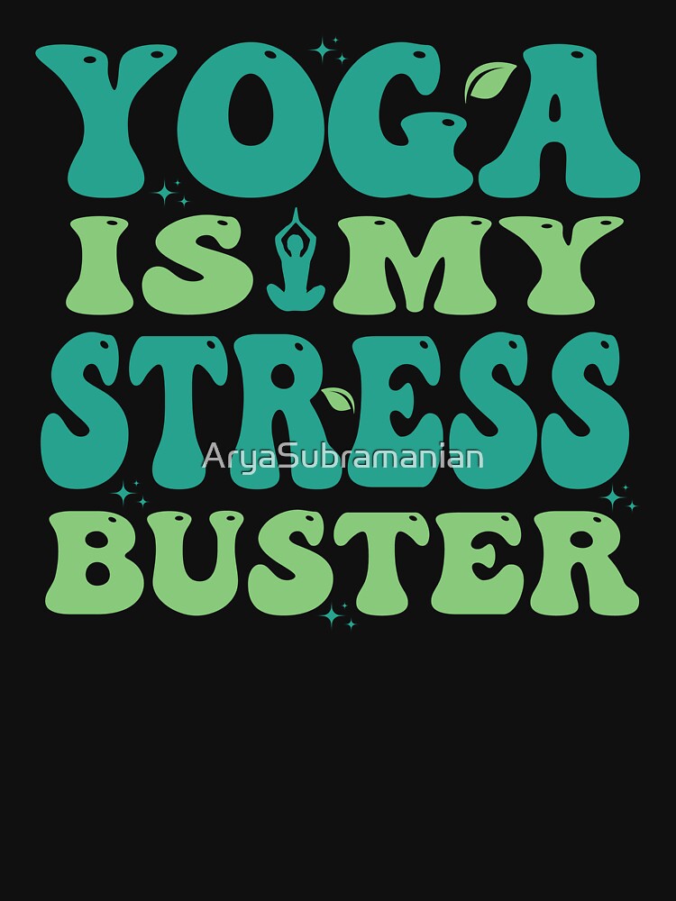 Cute yoga shirt | Green Groovy Design by AryaSubramanian