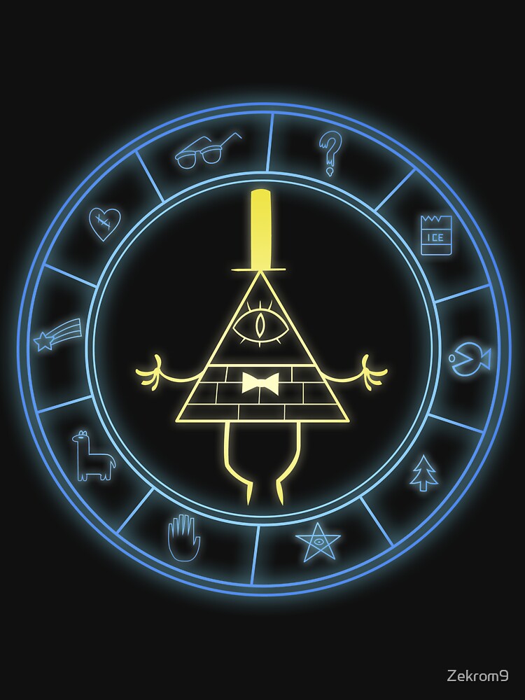 "Bill's Wheel" from Gravity Falls by Zekrom9 Unisex , , , Long Sleeve Tee