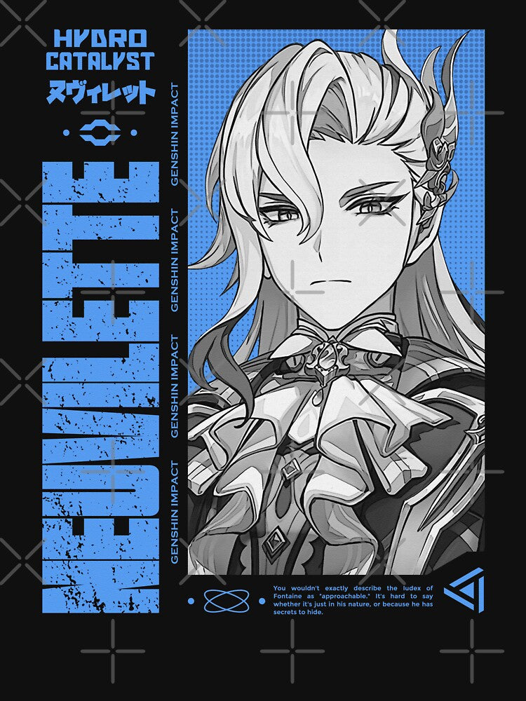 Neuvillette - Genshin Impact V.3 color ver by IZQINAV Unisex , , , Long Sleeve Tee