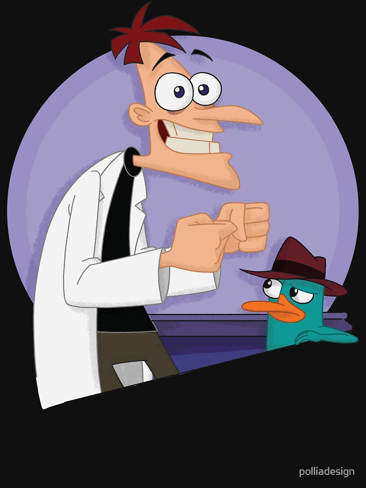 Doof and Perry by polliadesign Unisex , , , Long Sleeve Tee