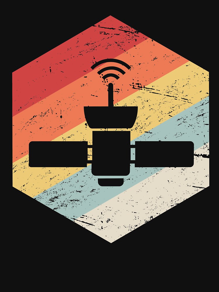 Retro Space Satellite Icon by Jam Jar