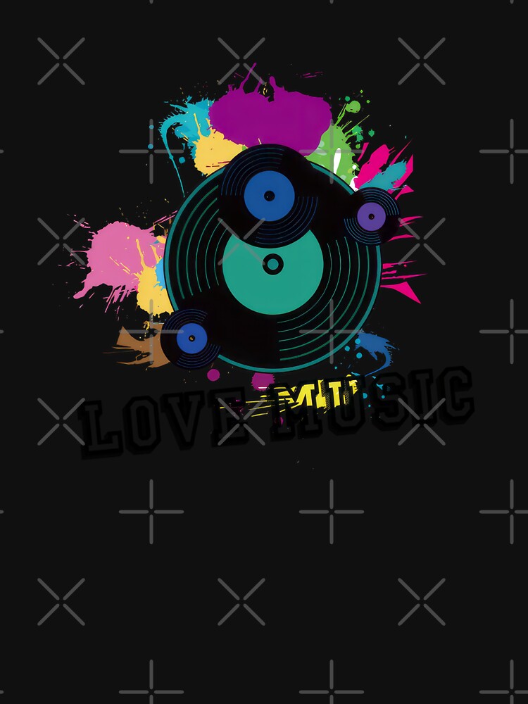 LOVE　MUSIC #5399 by trusty-ben-art Unisex , , , Long Sleeve Tee