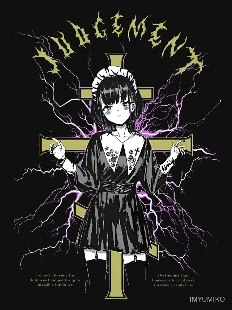Gothic "Judgement" by IMYUMIKO Unisex , , , Long Sleeve Tee
