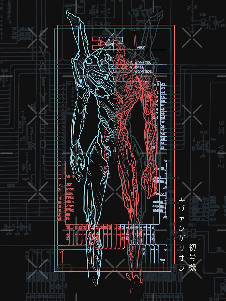 Inside An Armor|Neon Genesis Evangelion by nyuiislucky Unisex , , , Long Sleeve Tee