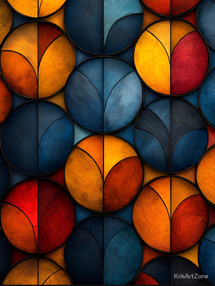Abstract Background of Overlapping Circles by KrisArtZone