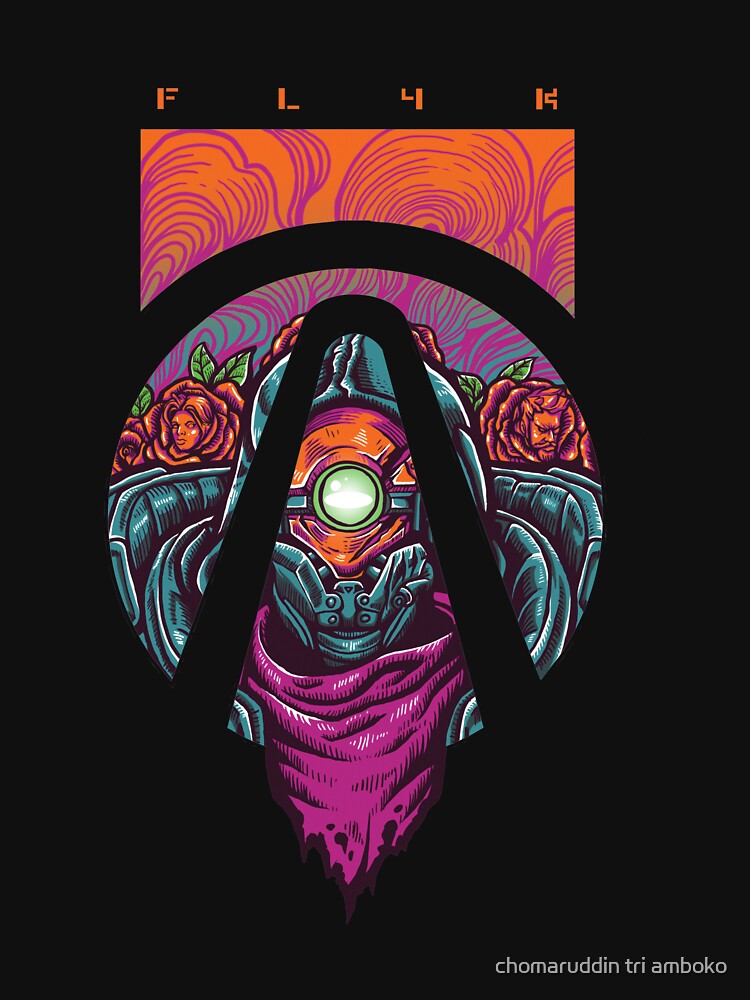 flak art by chomaruddin tri amboko Unisex , , , Long Sleeve Tee