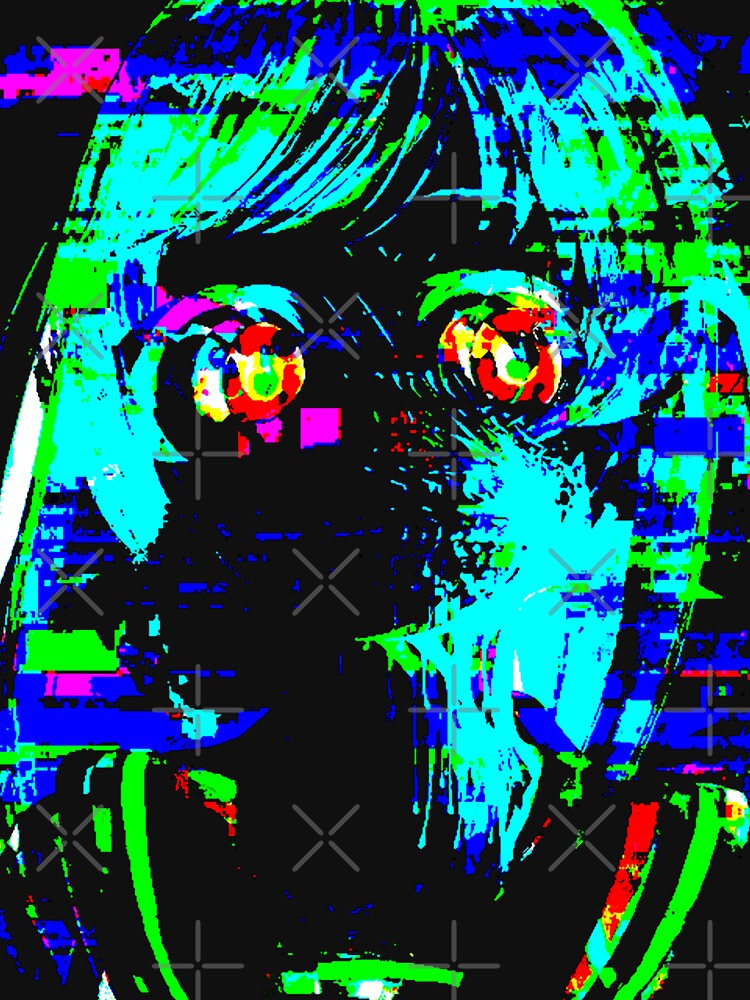 Glitchy Anime Girl by dyppz
