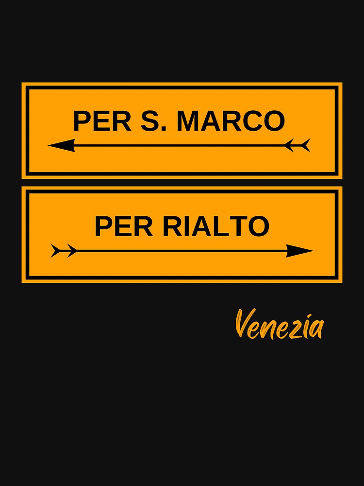 Venetian street sign - San Marco, Rialto by unknownTraveler