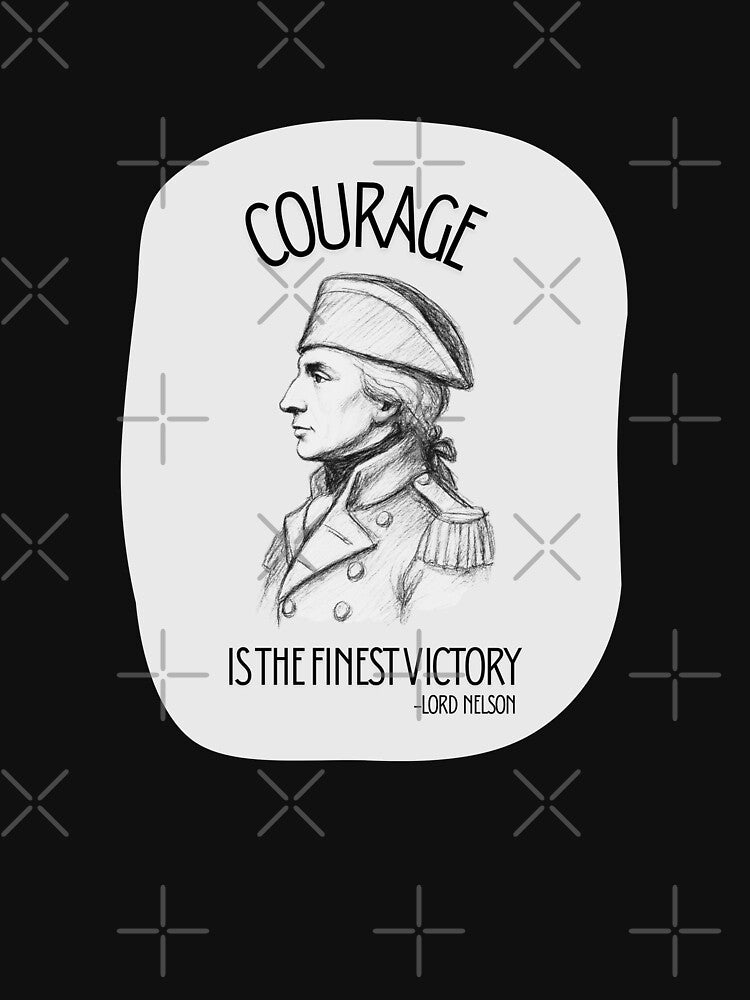 Lord Nelson Minimalist Portrait | Courage Inspired Line Art by NorfolkLegendsandIcons
