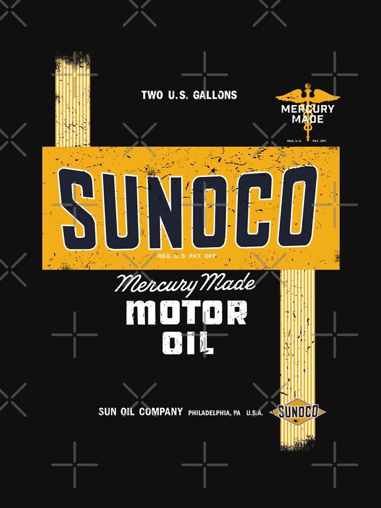 Sunoco Motor Oil Retro Distressed Design1933 by TujGioi