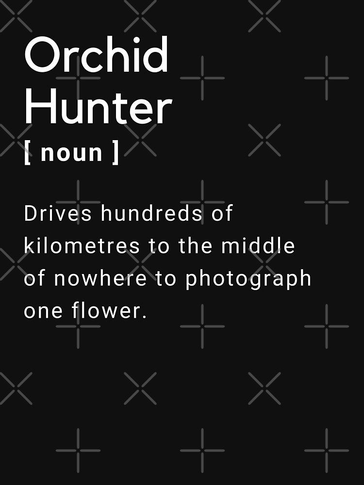 Funny Orchid Hunter Definition by JoWillmot Unisex , , , Long Sleeve Tee