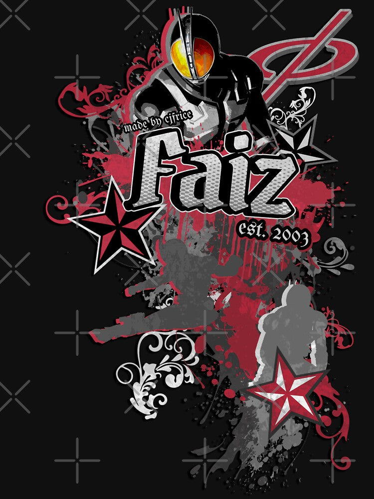 Kamen Rider Faiz "Street Style" Design by CJFrice Graphics Unisex , , , Long Sleeve Tee