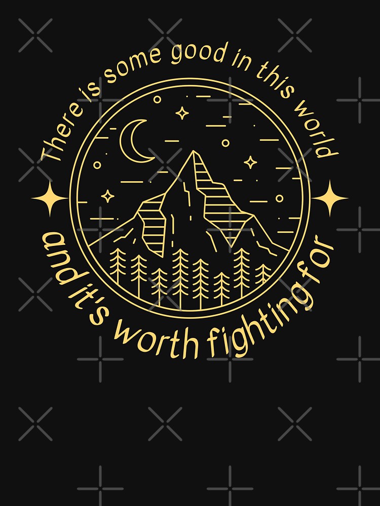 There is Some Good in This World - Mountain Landscape - Fantasy by Fenay Designs Unisex , , , Long Sleeve Tee