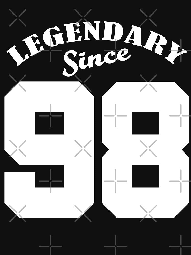Legendary Since 98 1998 Birthday Gift Yrs Year Old T Shirt 20 Year Old Birthday Shirt 20th Party T Shirt by arcadetoystore