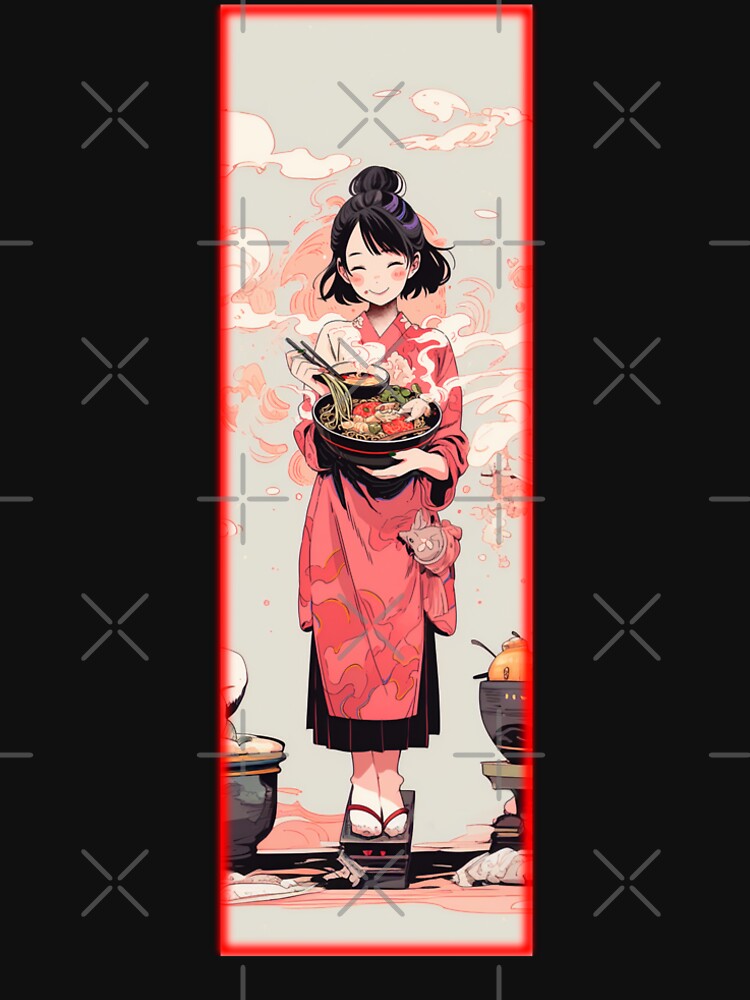 Ramen is ready!!! by 7Hertz Unisex , , , Long Sleeve Tee