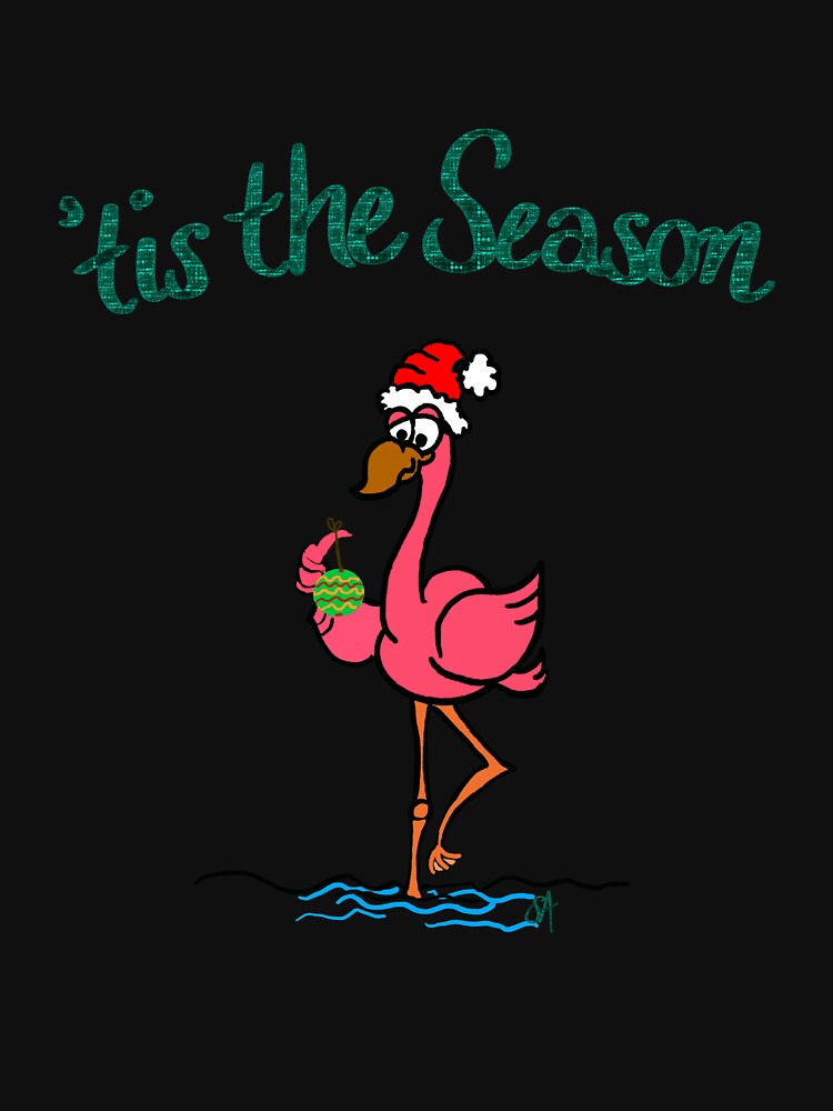 Holiday Flamingo by OTPillustration