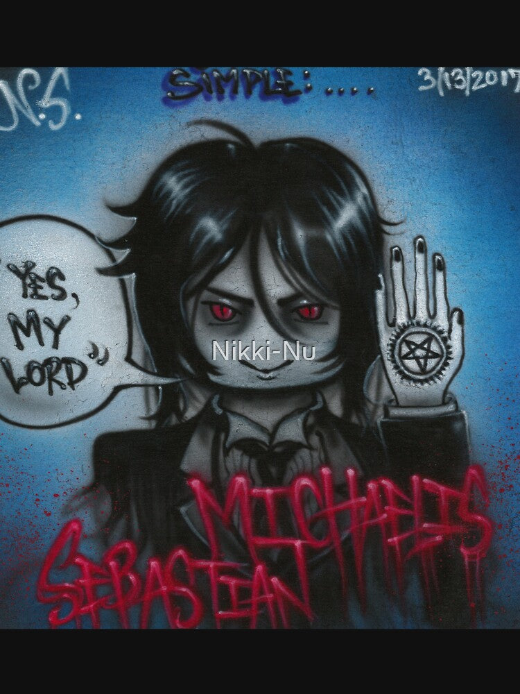 Sebastian Michaelis Simple by Nikki-Nu Unisex , , , Long Sleeve Tee