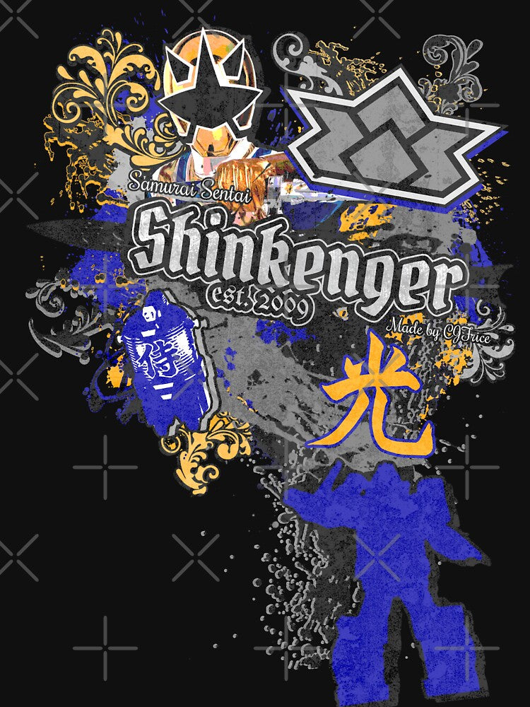 Samurai Sentai Shinkenger ShinkenGold "Street Style" Design by CJFrice Graphics Unisex , , , Long Sleeve Tee