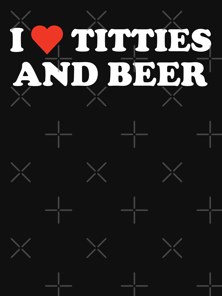I Love Titties And Beer by SeanGluz Unisex , , , Long Sleeve Tee