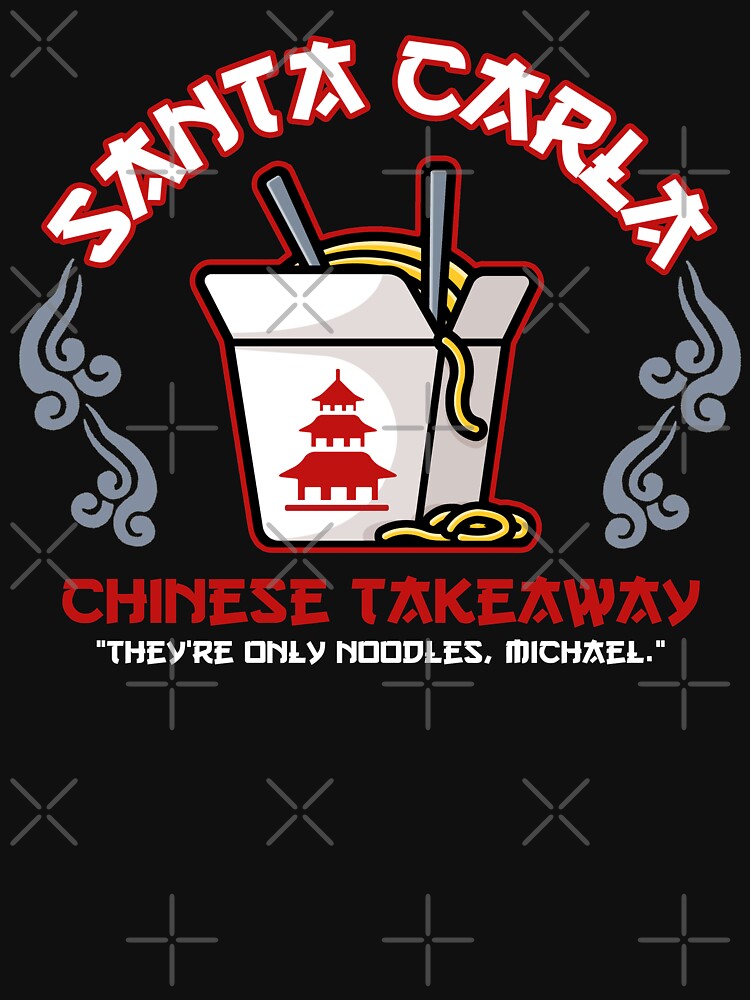 Santa Carla Chinese Takeaway by ninthstreet Unisex , , , Long Sleeve Tee