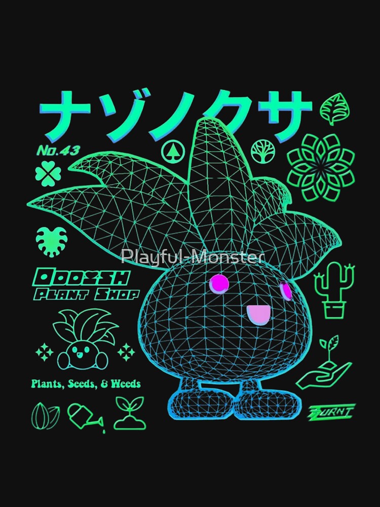 Oddish by Playful-Monster Unisex , , , Long Sleeve Tee