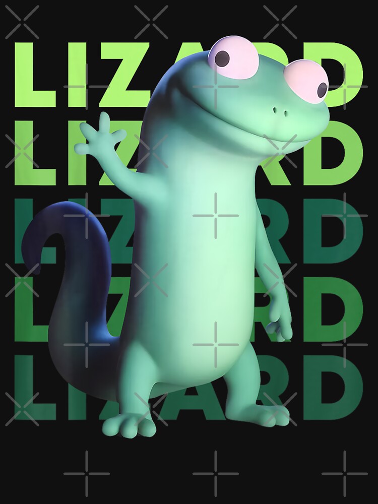 Funny Weirdcore Animal Lizard Lizard Lizard Meme - Derpy Lizard Button by ivotee Unisex , , , Long Sleeve Tee