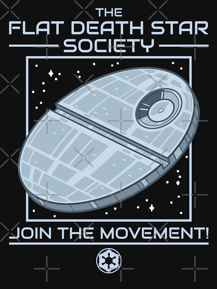 The Flat Death Star Society by DeltaBOX Unisex , , , Long Sleeve Tee