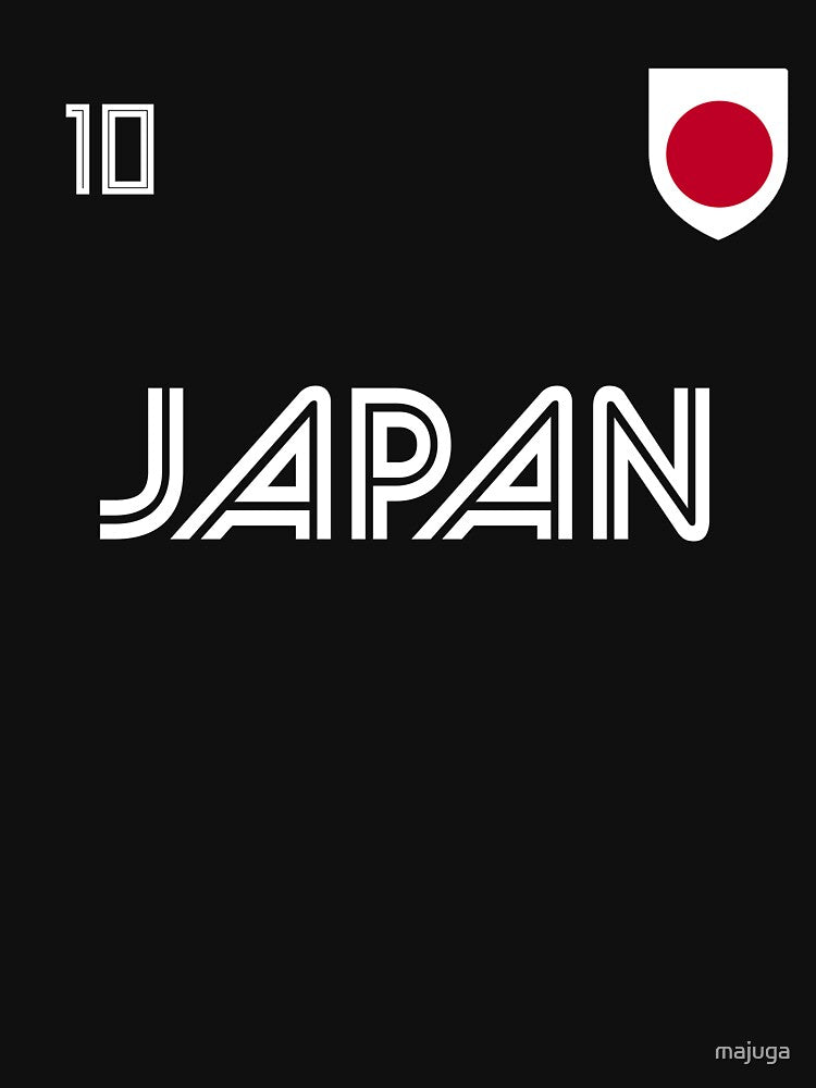 Japan Soccer Team Japanese Flag football fan by majuga Unisex , , , Long Sleeve Tee