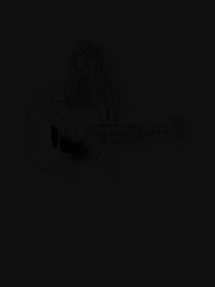 Acoustic Guitar Premium Scoop by KathrinPlatins Unisex , , , Long Sleeve Tee