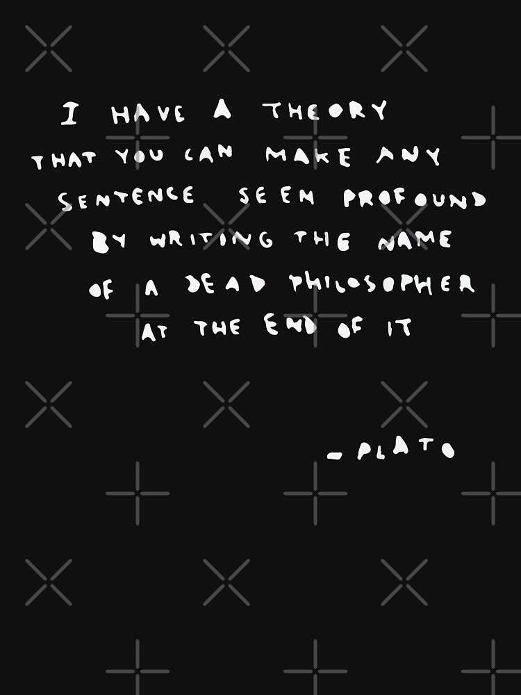 BANKSY Plato Quote by inkstyl Unisex , , , Long Sleeve Tee
