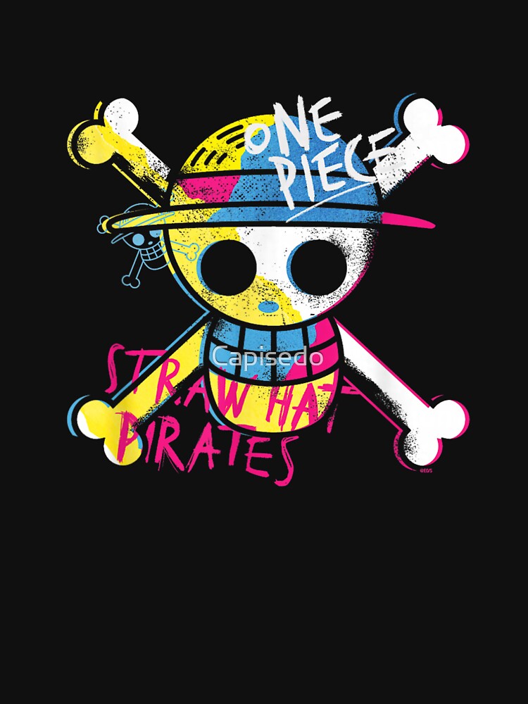 Funny Pirate Skull Cartoon Anime Style Pirate Crew Shirt by Capisedo Unisex , , , Long Sleeve Tee