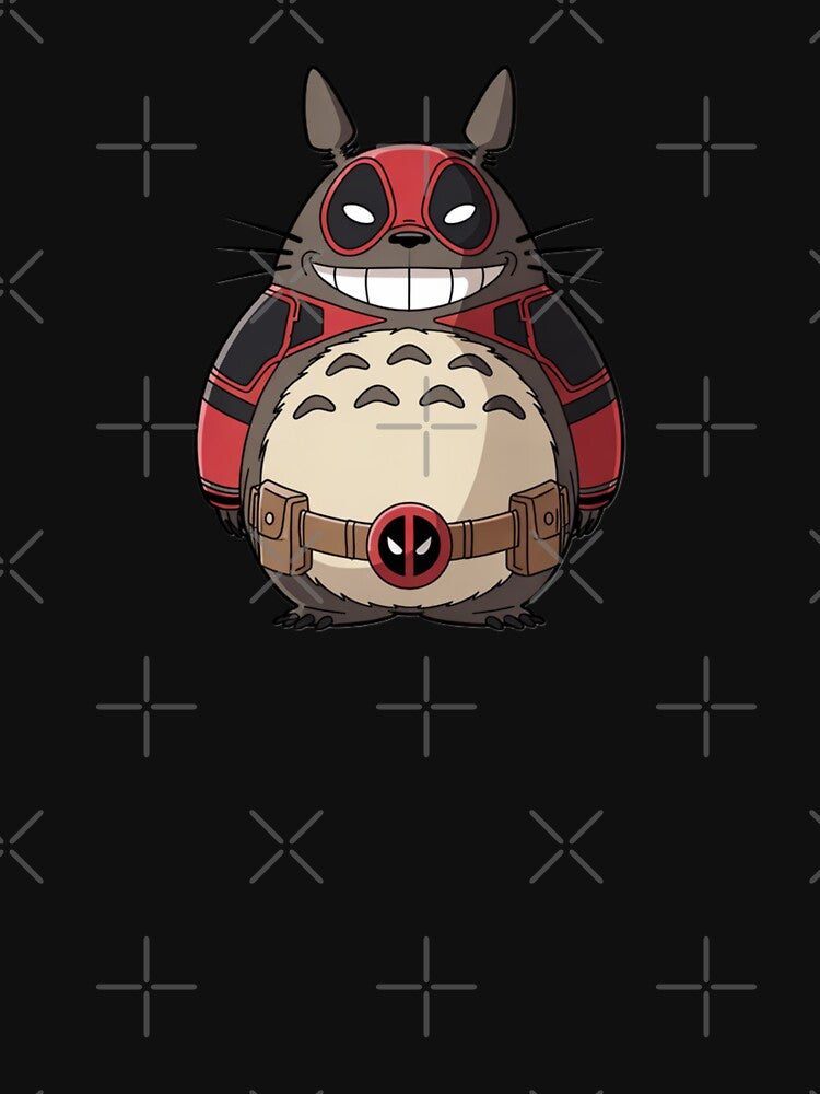 Totoro x Deadpool Fusion by ArtInventor