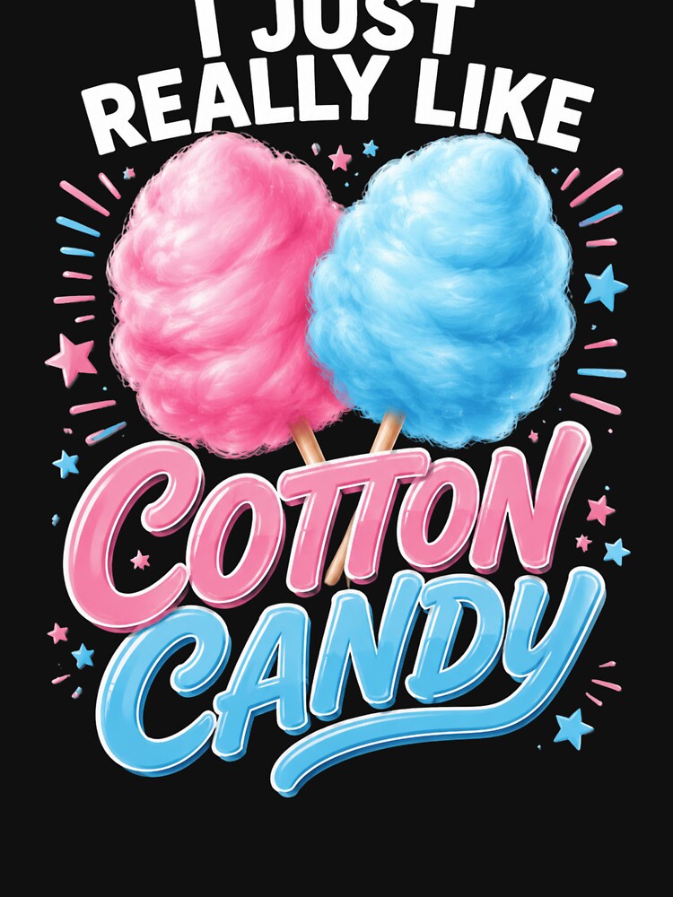 I Just Really Like Cotton Candy Sweet Treat Fan by FormalDehyena Unisex , , , Long Sleeve Tee
