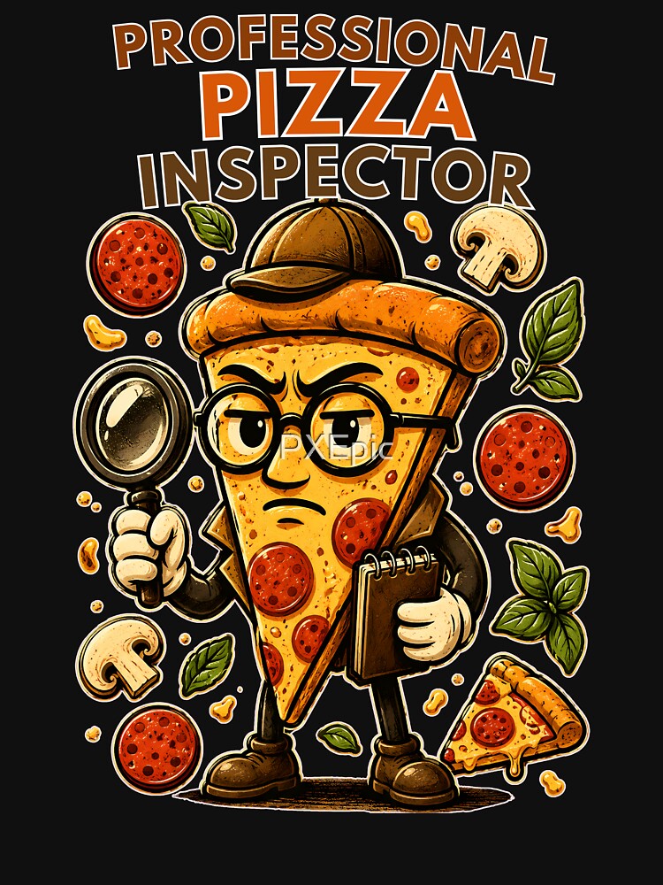 Professional Pizza Inspector Funny Pizza Lover by PXEpic Unisex , , , Long Sleeve Tee