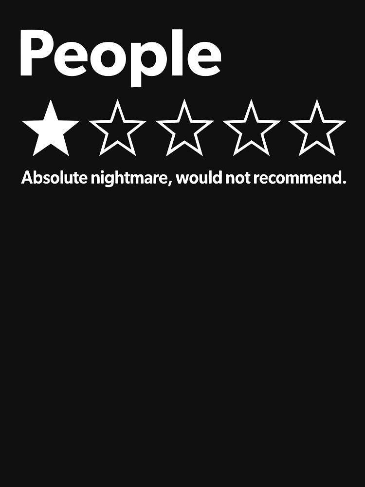 Funny Review People One Star Rating by Luxuriouss Unisex , , , Long Sleeve Tee
