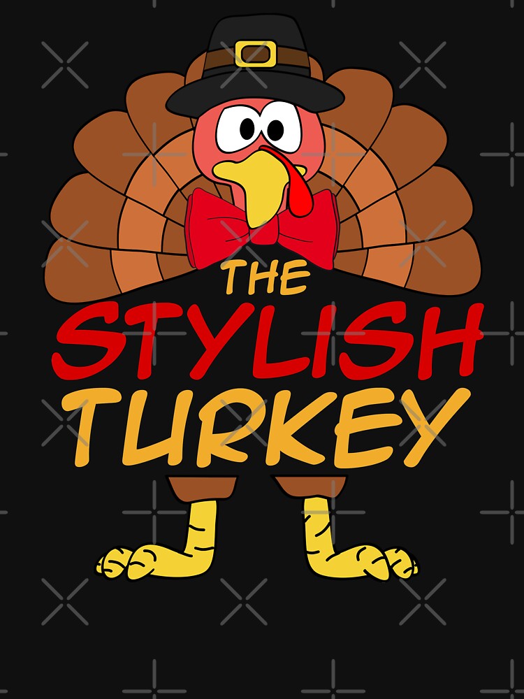 The Stylish Turkey Thanksgiving Family Matching Outfits Group Attire by onicon Unisex , , , Long Sleeve Tee