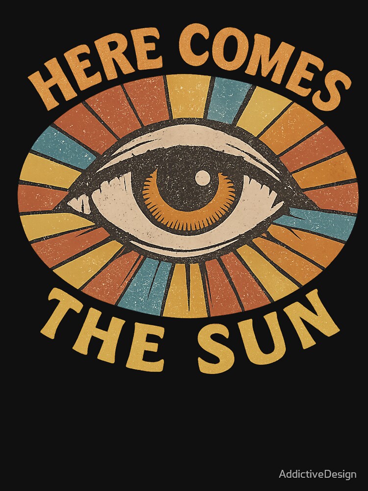 Here Comes the Sun – Psychedelic Hendrix Inspired Eye Design by AddictiveDesign