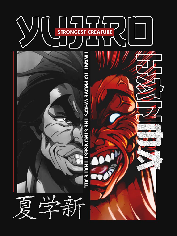 Yujiro Hanma The Strongest Creature by EvilSkullofc Unisex , , , Long Sleeve Tee