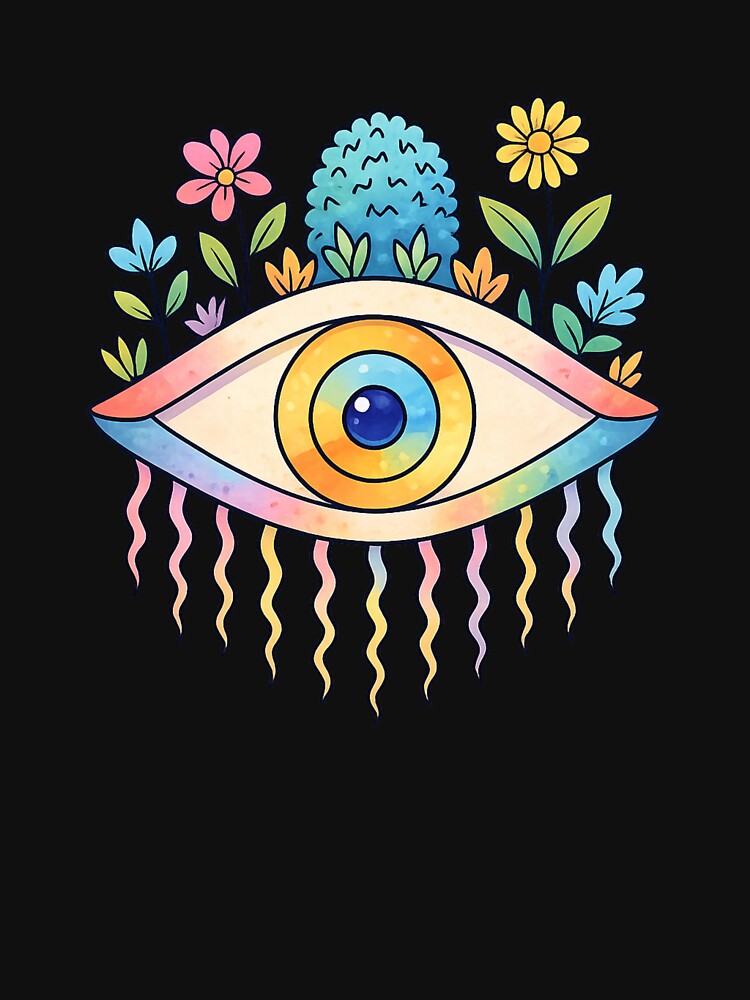 Eye Flowers Psychedelic Shirt by SoftSproutstu
