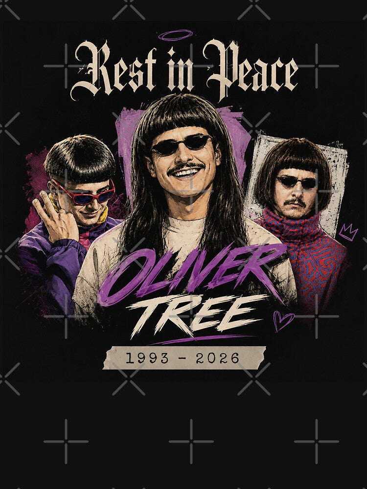 Oliver Tree Rest In Peace 1993-2026 by brkvdesign Unisex , , , Long Sleeve Tee