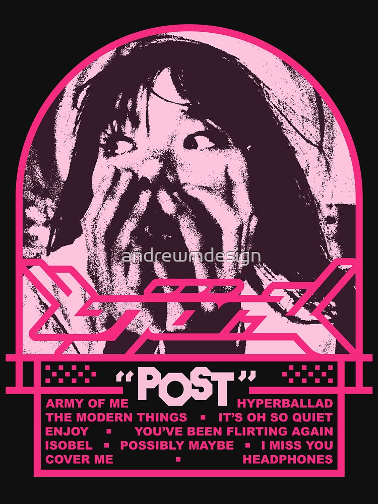 Bjork "Post" Poster by andrewmdesign Unisex , , , Long Sleeve Tee