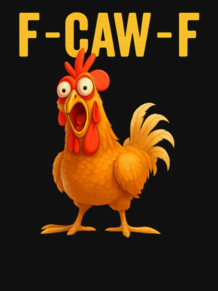 F-Caw-F Chicken Fcawf Chicken by ClaireBuckrid Unisex , , , Long Sleeve Tee