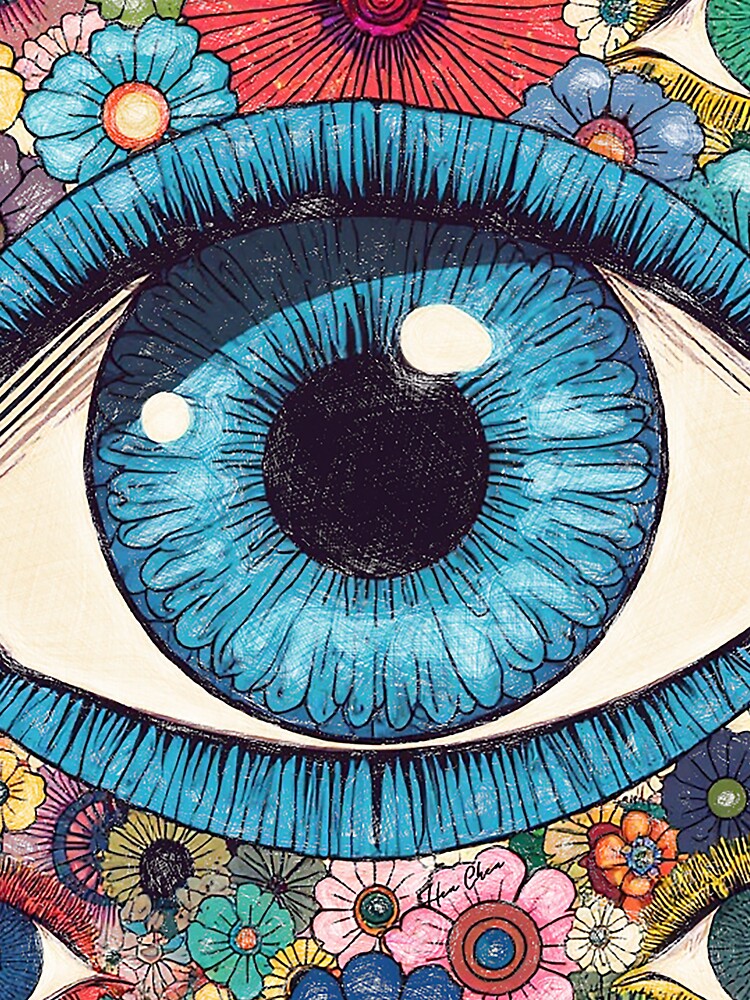 Psychedelic Eye Garden by Hen-C-Art