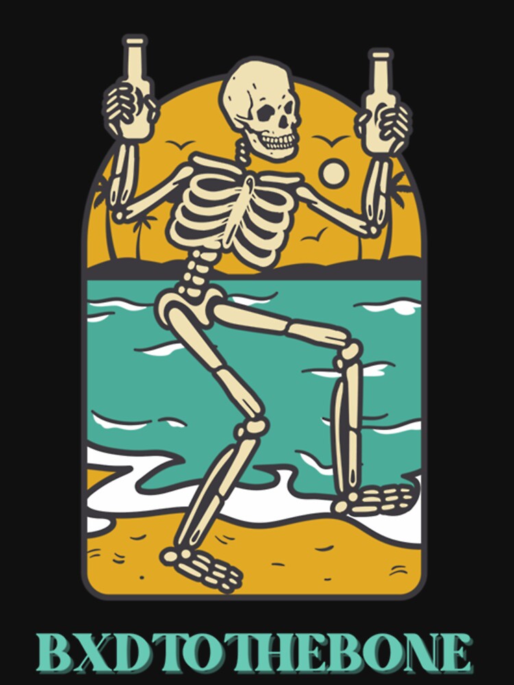 BAD TO THE BONE SKELETON Premium by terilynn3 Unisex , , , Long Sleeve Tee