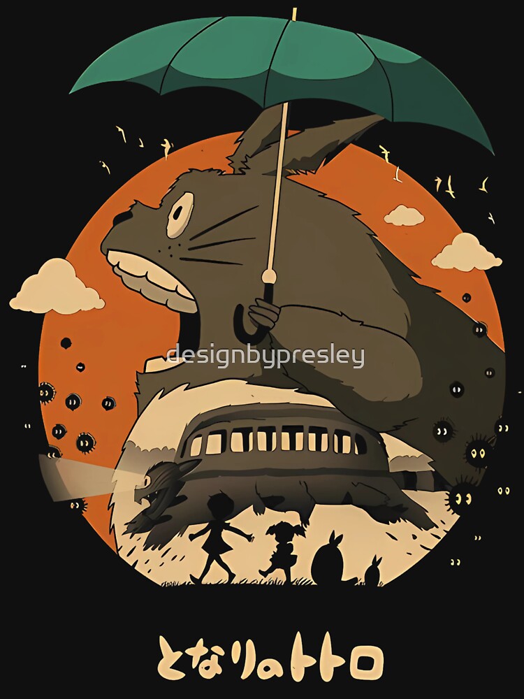 My Neighbor Totoro Ghibli by designbypresley Unisex , , , Long Sleeve Tee